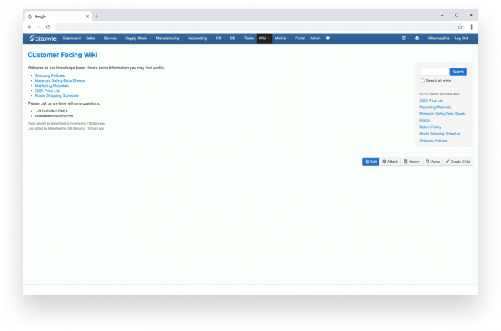Online Knowledgebase